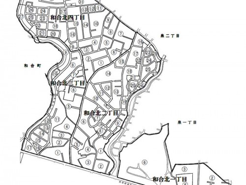 静岡県浜松市中区住居表示住所変更の区域図