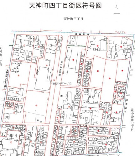 201310東京都小平市住居表示住所変更の区域図５