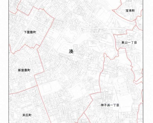 和歌山県田辺市2013年11月5日住居表示住所変更区域図他3