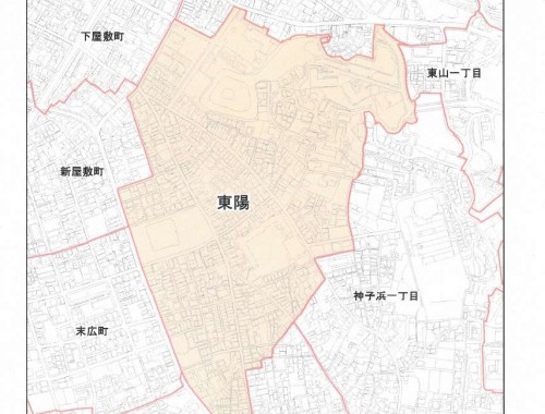 和歌山県田辺市2013年11月5日住居表示住所変更区域図他4