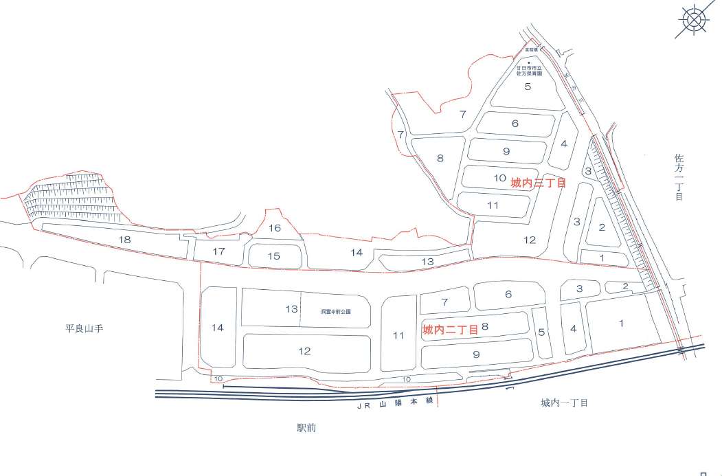 広島県廿日市市2013年10月28日住居表示住所変更区域図他３