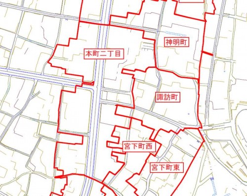 新潟県十日町市2013年11月18日地籍調査による地番整理住所変更区域図他2