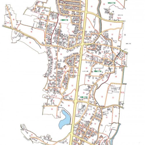 新潟県上越市2013年12月1日住居表示住所変更区域図他3