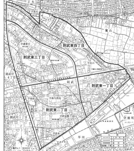 岐阜県岐阜市2014年2月17日住居表示住所変更区域図他１