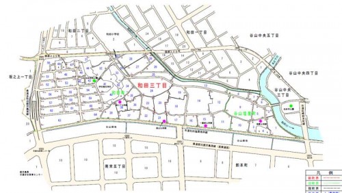 鹿児島県鹿児島市2013年11月11日住居表示住所変更区域図他１