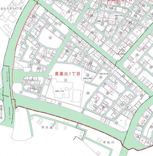 沖縄県那覇市2014年3月1日住居表示住所変更区域図他2