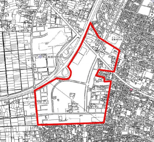 宮城県石巻市2014年5月10日区画整理事業住所変更区域図他１