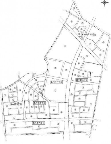 宮城県石巻市2014年5月10日区画整理事業住所変更番地図