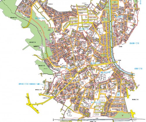 東京都町田市2014年7月21日住居表示住所変更区域図他2