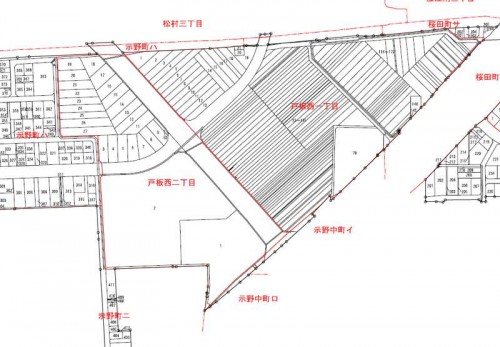 石川県金沢市2014年6月28日区画整理事業住所変更区域図他２