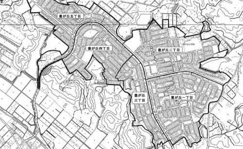 三重県津市2014年6月30日住居表示住所変更区域図他１