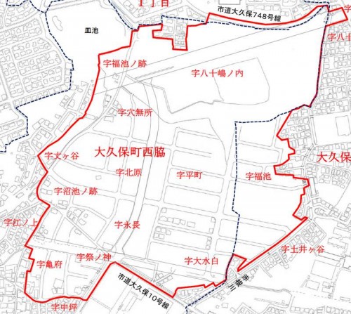 兵庫県明石市2014年9月27日住居表示住所変更区域図他１