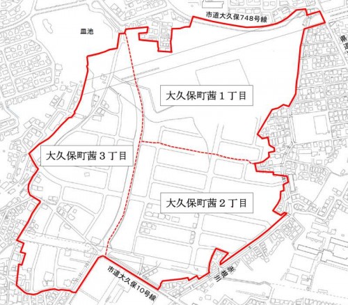 兵庫県明石市2014年9月27日住居表示住所変更区域図他２