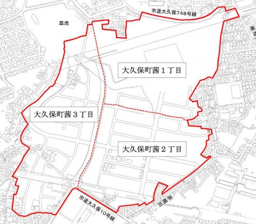 兵庫県明石市2014年9月27日住居表示住所変更区域図他２