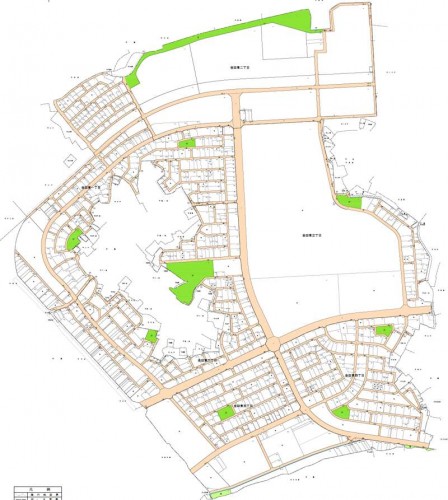 千葉県木更津市2014年11月15日区画整理事業住所変更区域図他１