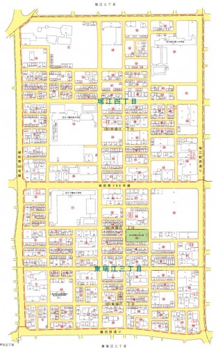 東京都江戸川区2014年11月14日住居表示住所変更区域図他１