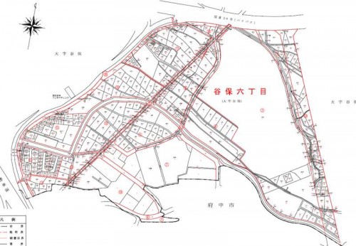 東京都国立市2014年10月25日町名地番変更住所変更区域図他１