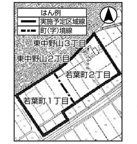 新潟県新潟市東区2014年12月1日住居表示住所変更区域図他１