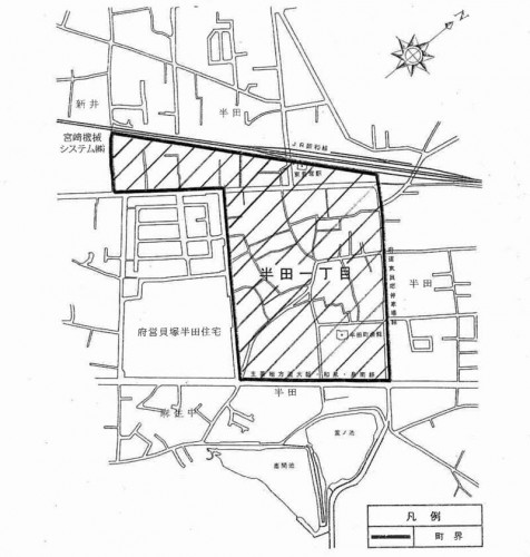 大阪府貝塚市2014年11月10日住居表示住所変更区域図他１