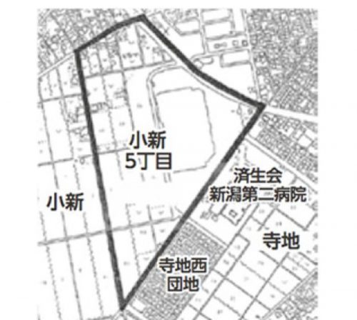 新潟県新潟市西区2015年1月19日住居表示住所変更区域図他１