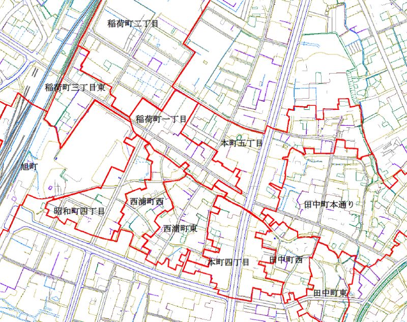 新潟県十日町市2014年11月17日地籍調査による地番整理住所変更区域図他2