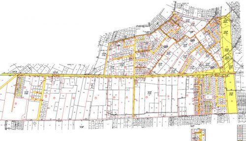 埼玉県川越市2015年3月9日地籍調査による地番整理住所変更区域図他１