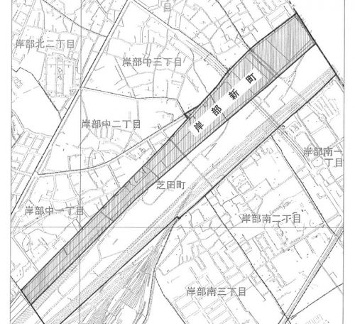 大阪府吹田市2015年7月1日住居表示住所変更区域図他１