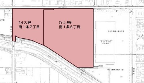 北海道上川郡東神楽町2015年2月15日住居表示住所変更区域図他１