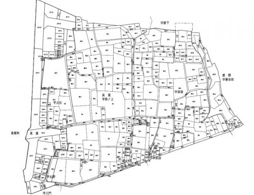 静岡県袋井市2015年6月6日区画整理事業住所変更区域図他１