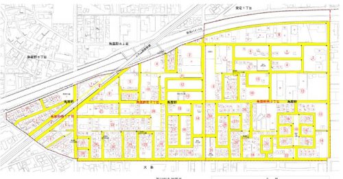 新潟県新潟市中央区2015年7月27日住居表示住所変更区域図他１