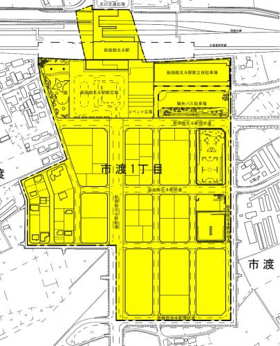 北海道北斗市2016年2月6日住居表示住所変更区域図他１