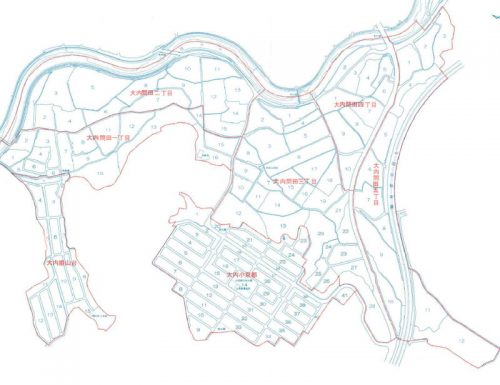 山口県山口市2016年2月20日住居表示住所変更区域図他１