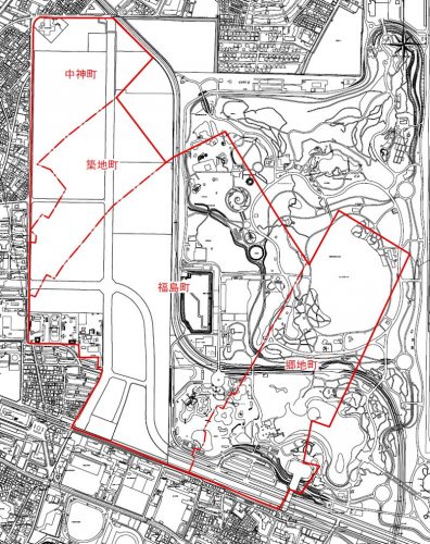 東京都昭島市2016年4月1日住居表示住所変更区域図他１