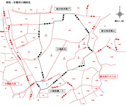 宮城県石巻市2016年10月7日字の区域及び名称変更住所変更区域図他１