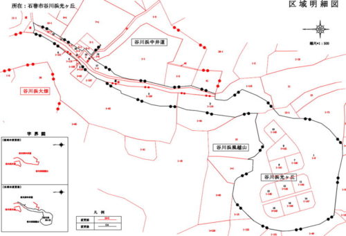 宮城県石巻市2016年10月7日字の区域及び名称変更住所変更区域図他3