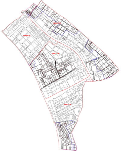 千葉県野田市2016年10月29日区画整理事業住所変更区域図他１