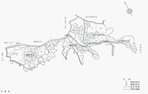 福岡県糟屋郡宇美町2016年10月22日住居表示住所変更区域図他2