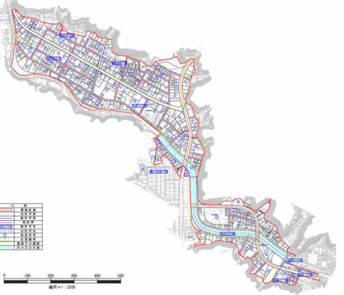 岩手県宮古市2017年2月6日住居表示住所変更区域図他１