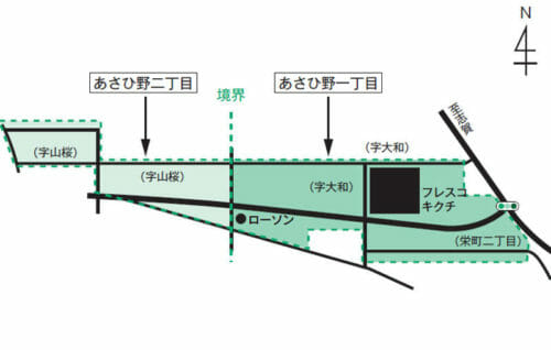 宮城県岩沼市2017年1月28日区画整理事業住所変更区域図他１