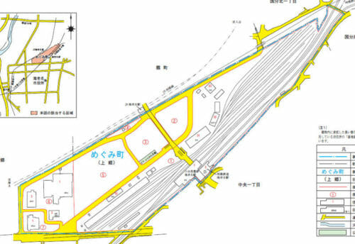 神奈川県海老名市2017年2月13日住居表示住所変更区域図他1
