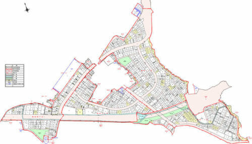 石川県金沢市2017年3月4日区画整理事業住所変更区域図他１