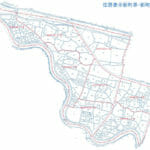 山口県山口市2017年2月18日住居表示住所変更区域図他1