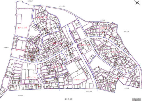 千葉県柏市2017年7月1日区画整理事業住所変更区域図他1