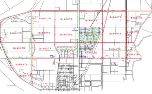 北海道白糠郡白糠町2017年9月23日字名改正事業による住所変更区域図他4