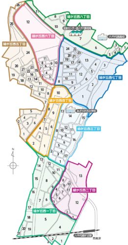 千葉県八千代市2017年11月18日区画整理事業住所変更区域図他１