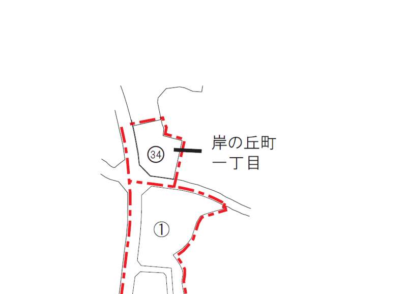 大阪府岸和田市2018年2月15日住居表示住所変更区域図他１