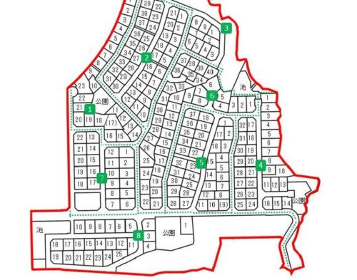 奈良県生駒市2018年1月1日住居表示住所変更区域図他１