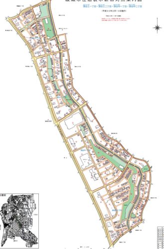 神奈川県綾瀬市2018年2月13日住居表示住所変更区域全図