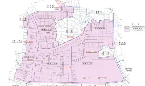 沖縄県豊見城市2018年2月24日区画整理事業住所変更区域図他１