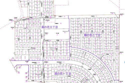 石川県白山市2018年1月20日区画整理事業住所変更区域図他１